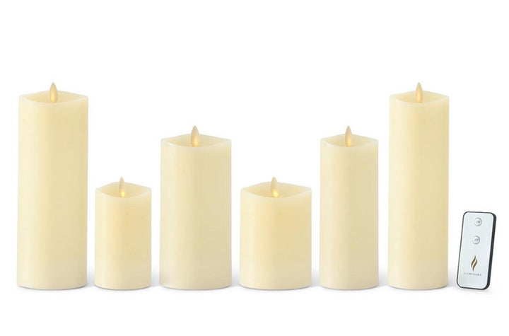 Battery-Operated Flameless Pillar Candles