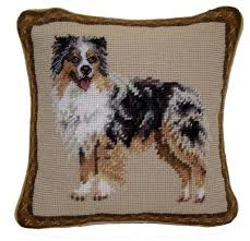 Needlepoint Dog Pillow