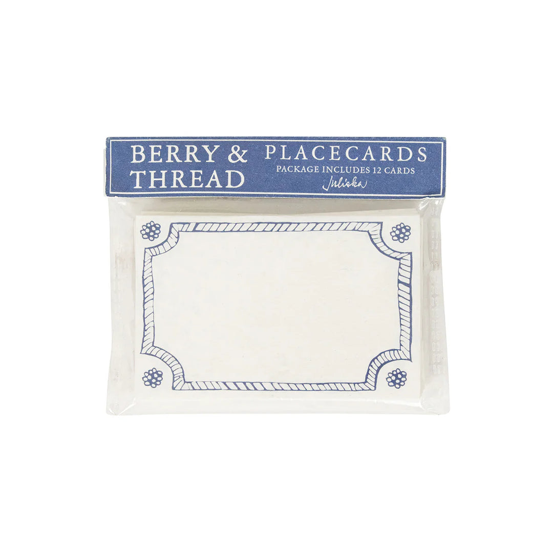 Berry & Thread Place Card Set/12 - Chambray