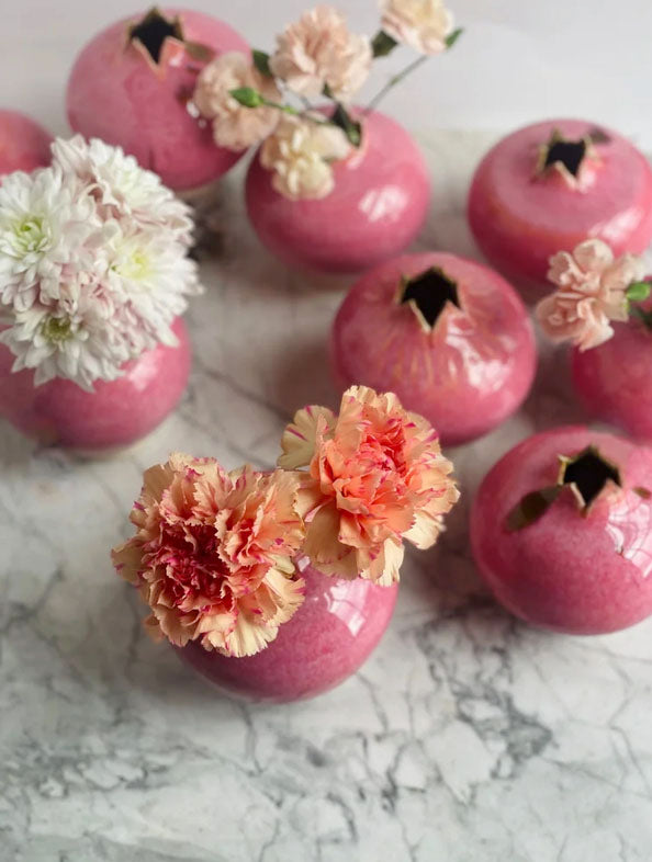 Gwen Ottinger Handcrafted Pomegranate Vase