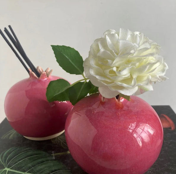 Gwen Ottinger Handcrafted Pomegranate Vase