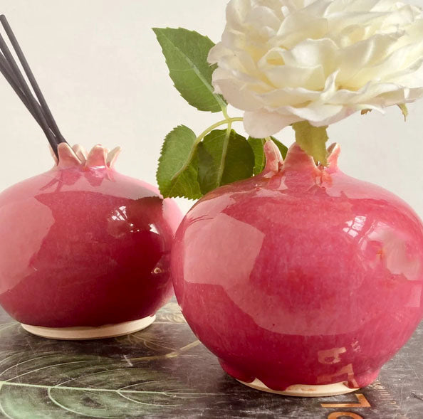 Gwen Ottinger Handcrafted Pomegranate Vase