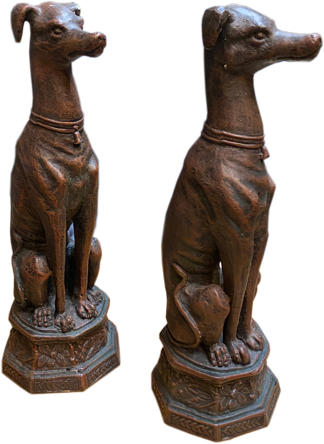 Pair of Bronze Greyhound Bookends