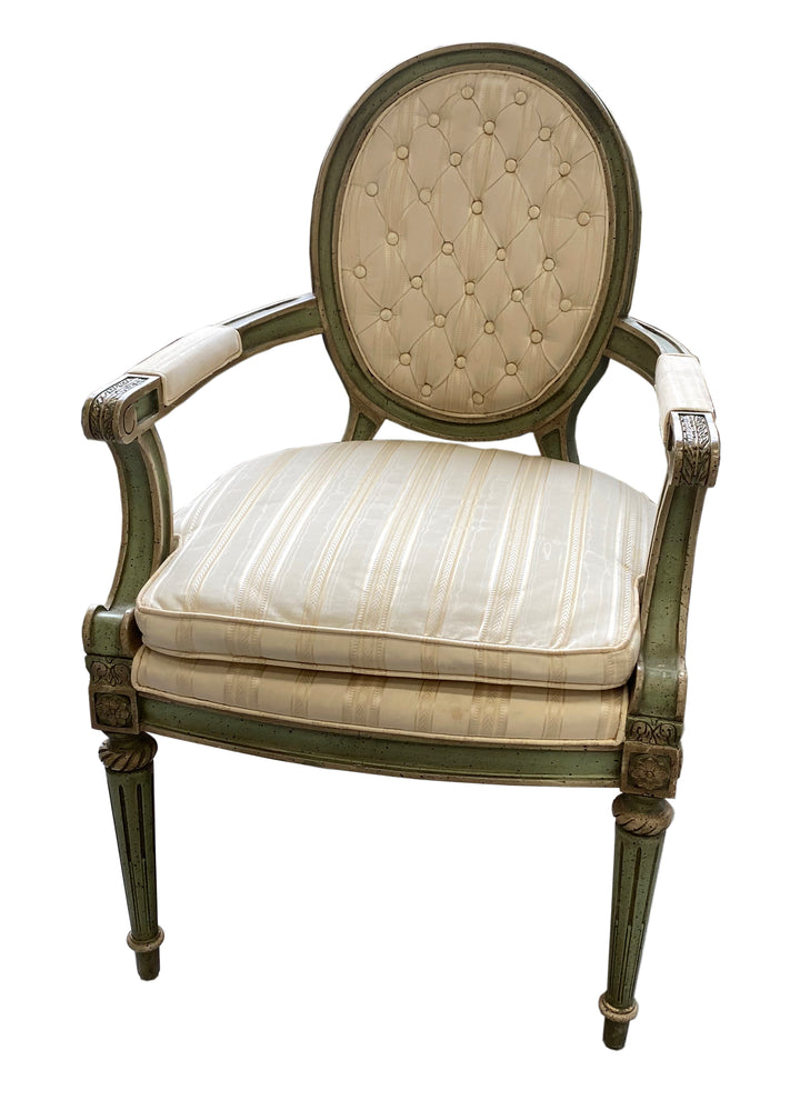 Vintage Bernhardt Hibriten Louis XVI Style Armchair