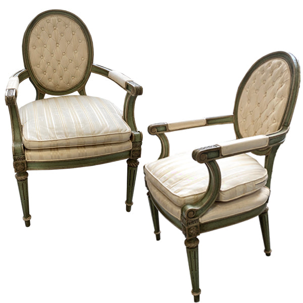 Vintage Bernhardt Hibriten Louis XVI Style Armchair