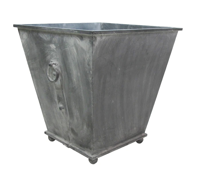 Square Zinc Provence Planter