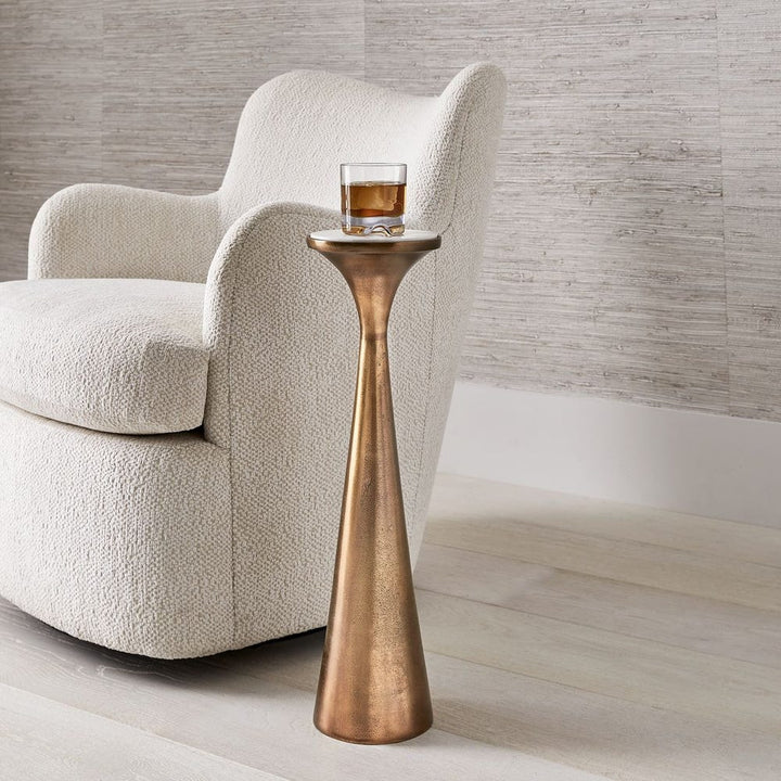 Honed Marble Martini Table