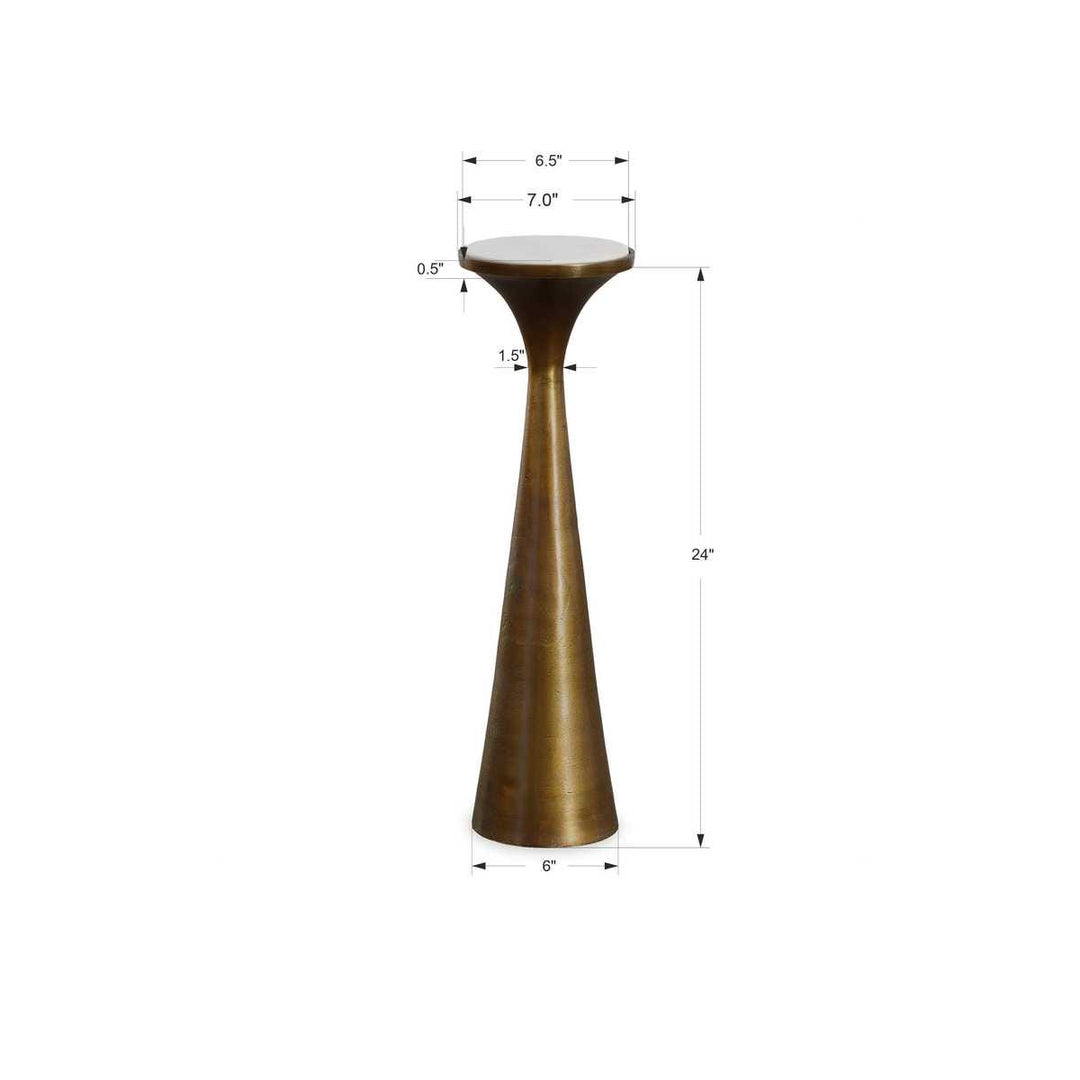 Honed Marble Martini Table