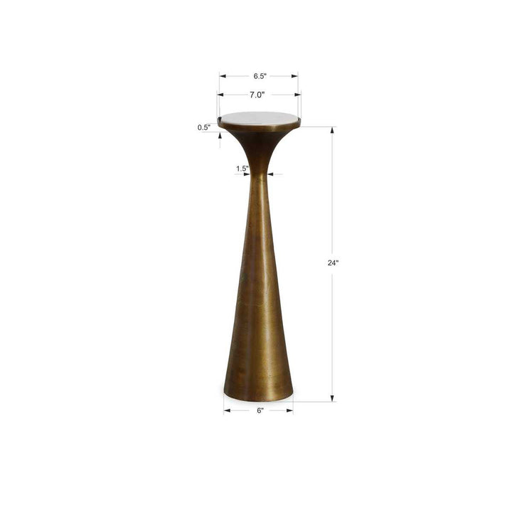 Honed Marble Martini Table