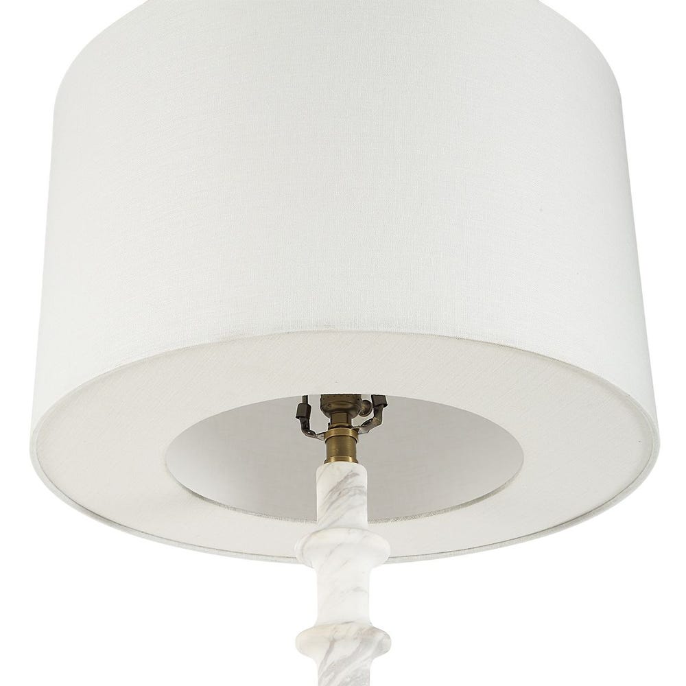 Volakas Marble Spindle Floor Lamp
