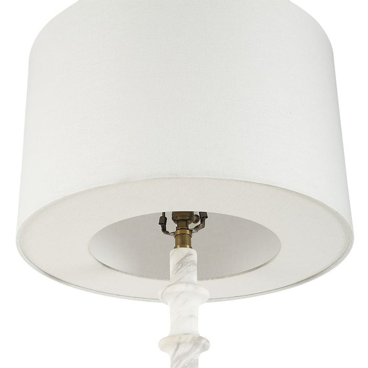 Volakas Marble Spindle Floor Lamp