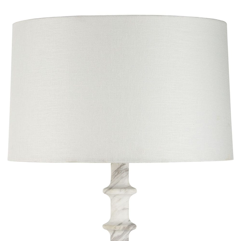Volakas Marble Spindle Floor Lamp