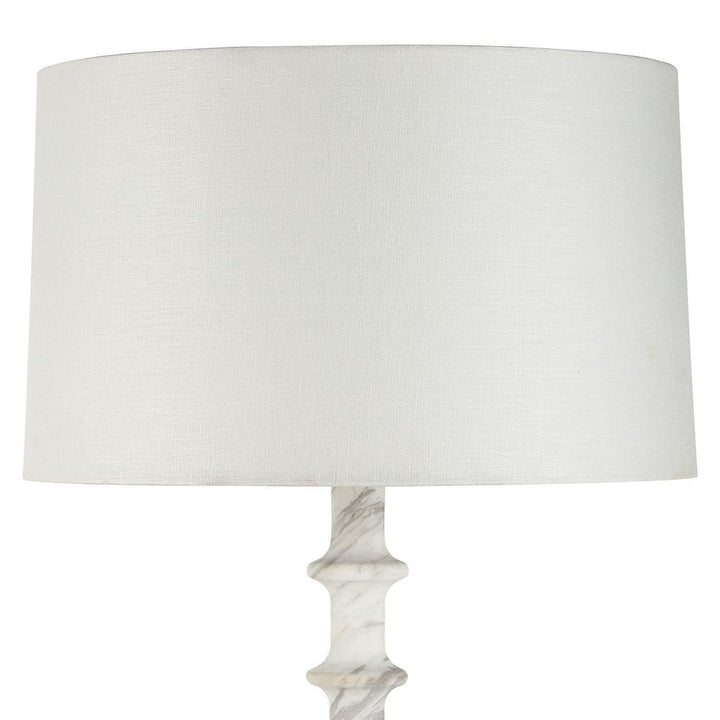 Volakas Marble Spindle Floor Lamp
