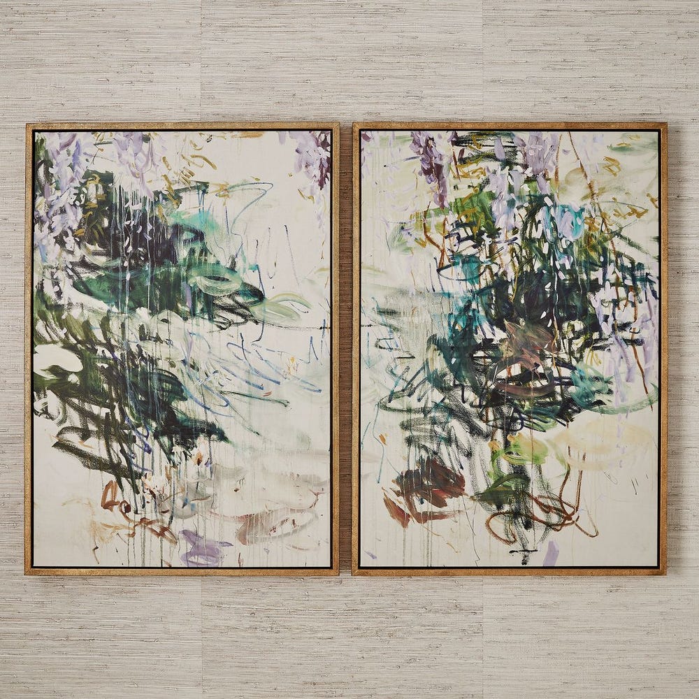 Whispering Wisteria Diptych