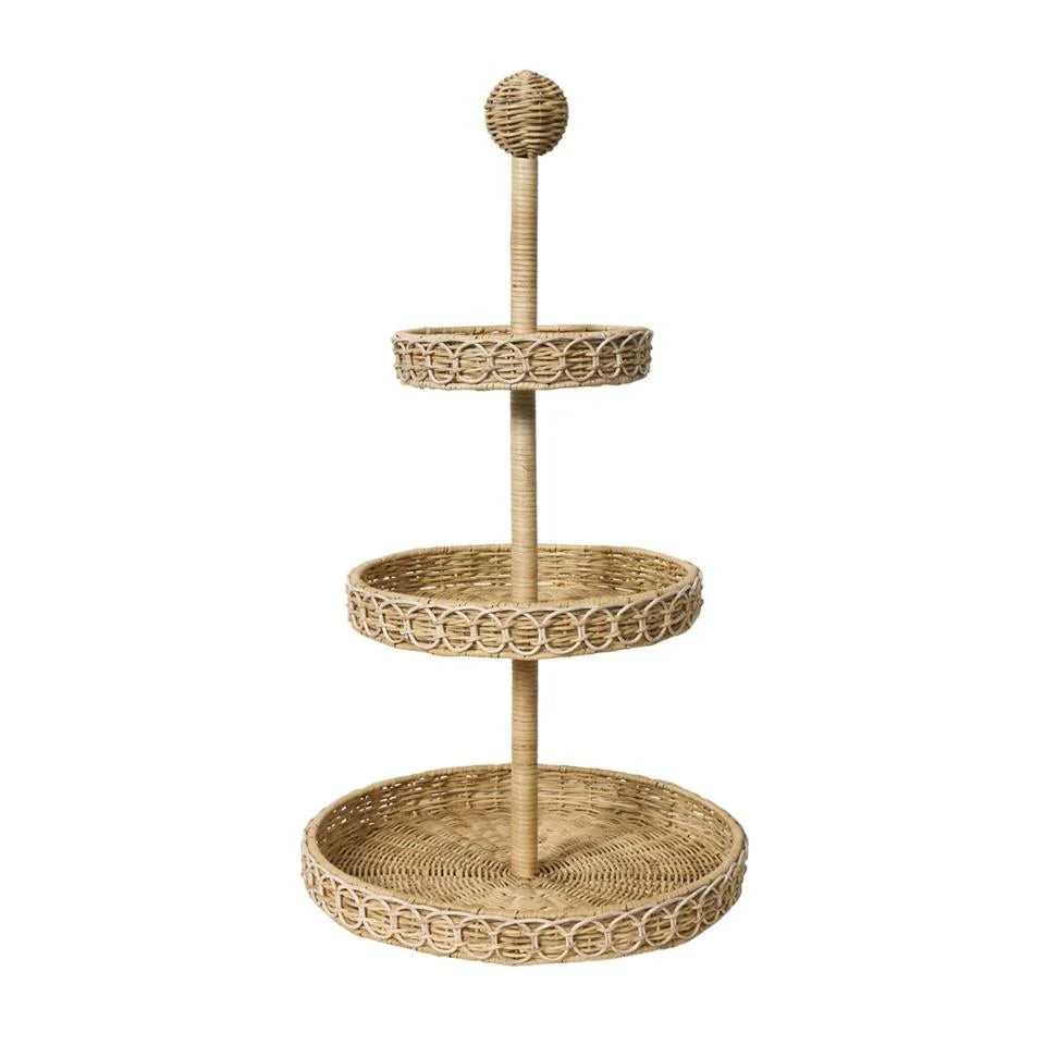 Provence Rattan 3-Tier Serving