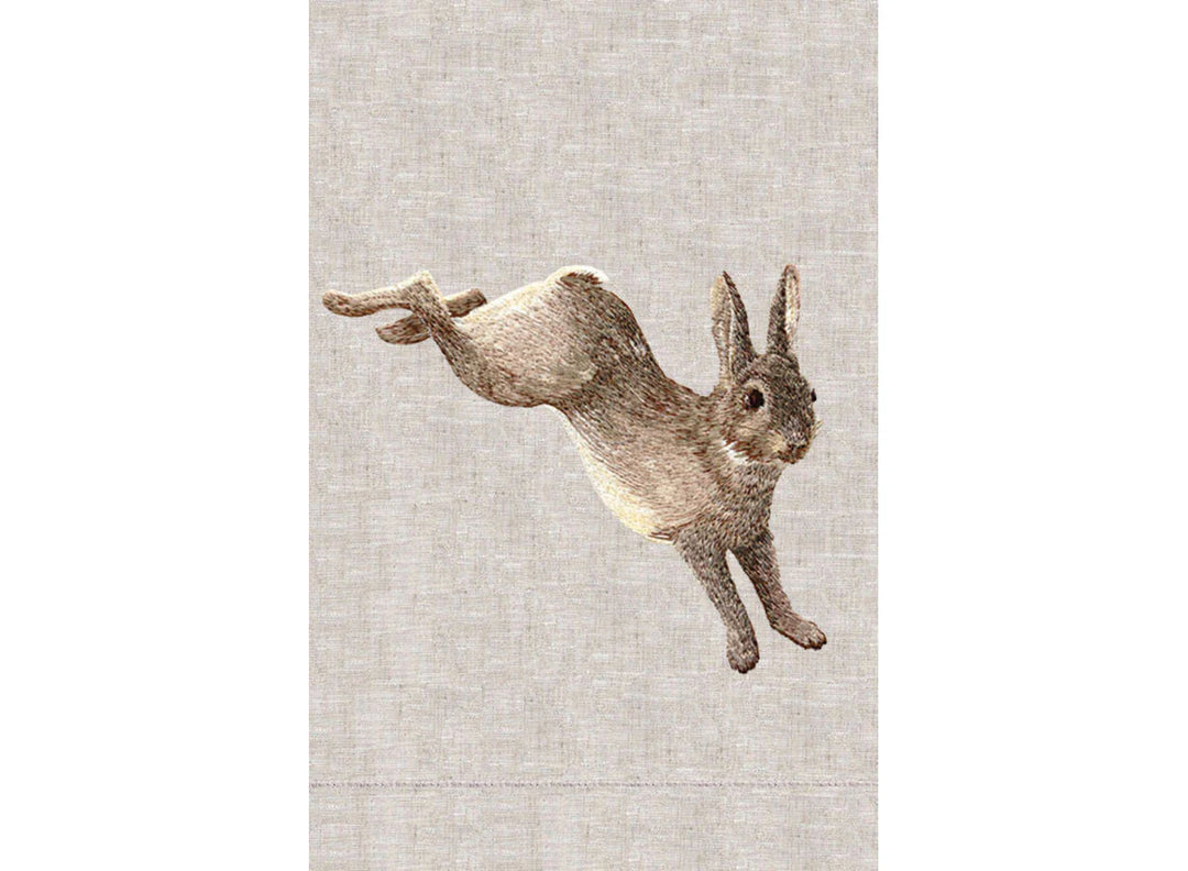 Embroidered Guest Towel - Rabbit