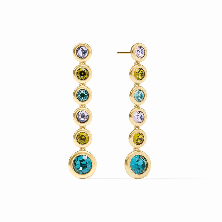 Rainbow Tier Earrings - Blue Twilight