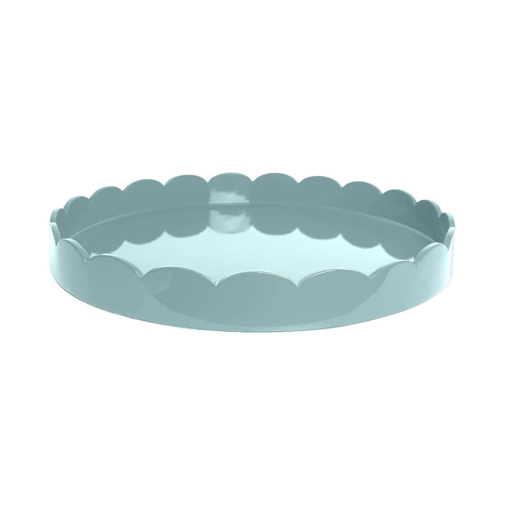 Round Scallop Lacquer Tray