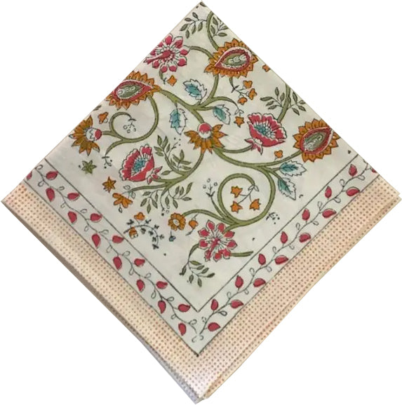 Block Printed Napkins Set of 6