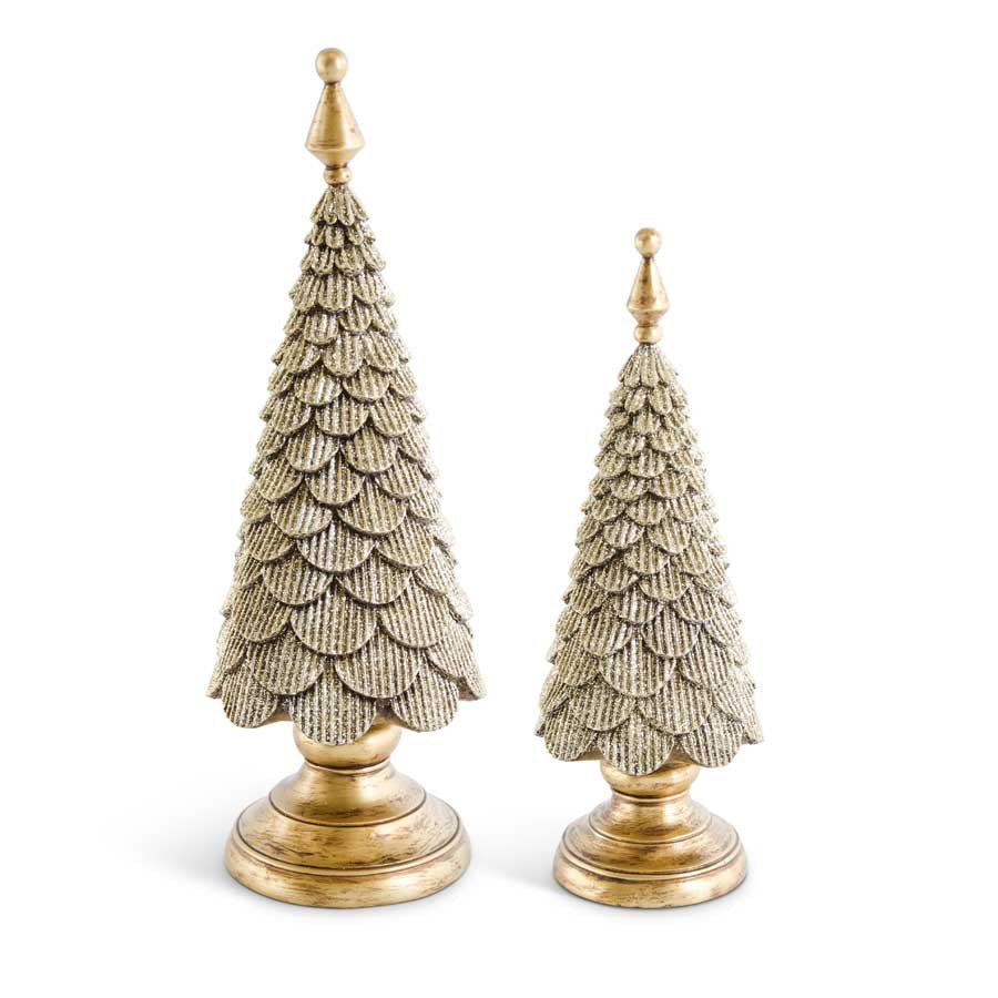 Scallop Gold Tree, Set of 2