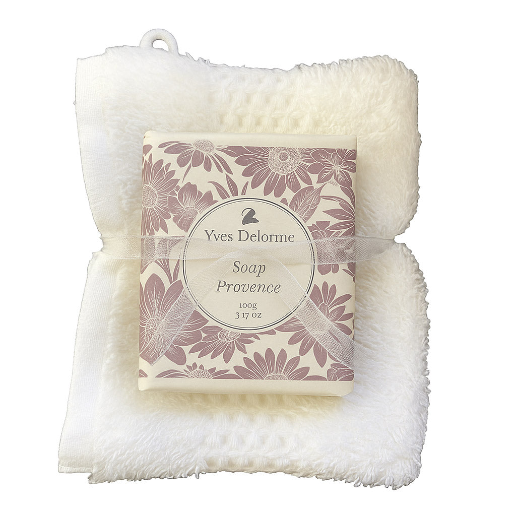 Yves Delorme Bath Mitt & Provence Soap Gift Set
