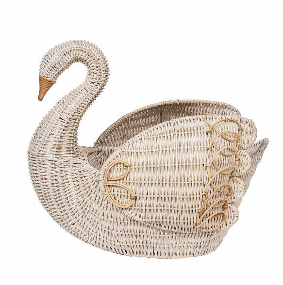 Provence Rattan Swan Basket