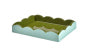 Lacquered Scalloped Trays 2 Tone