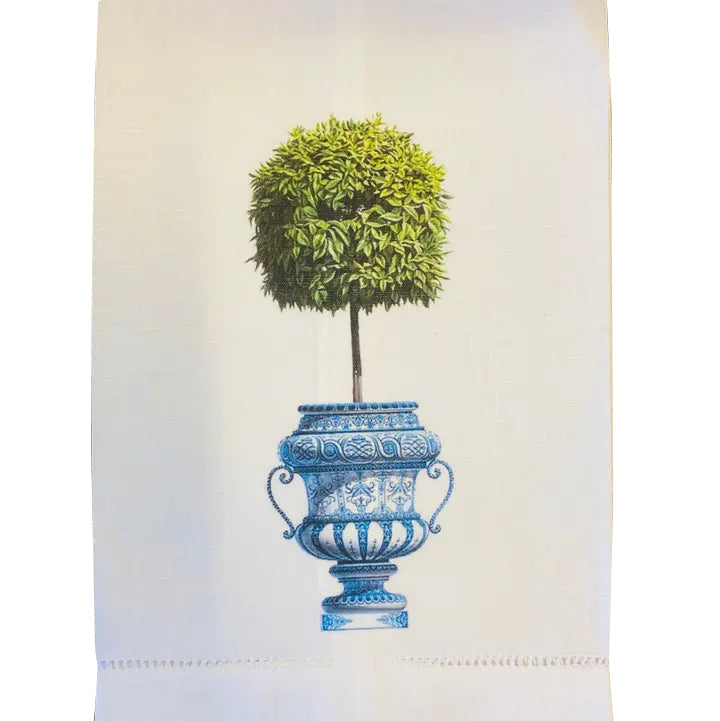 Linen Hemstitched Guest Towel