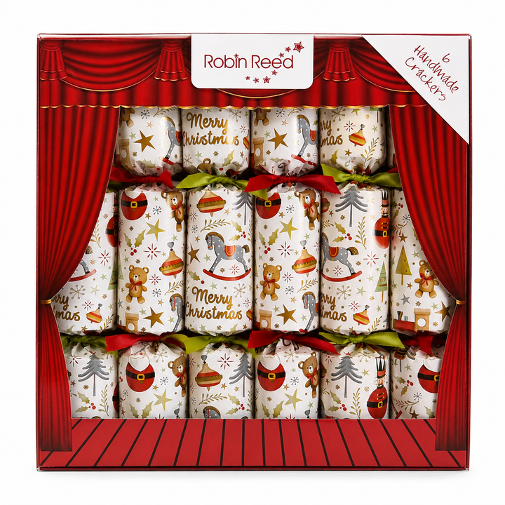 Robin Reed 6 x 12" Christmas Party Crackers – Assorted Styles