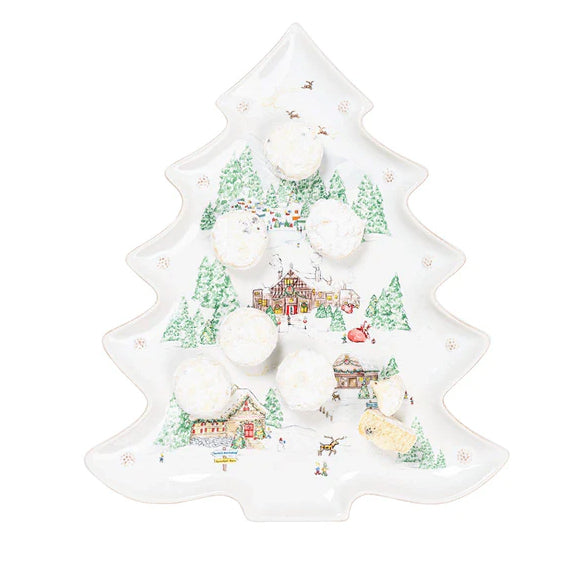 Berry & Thread North Pole Tree Platter