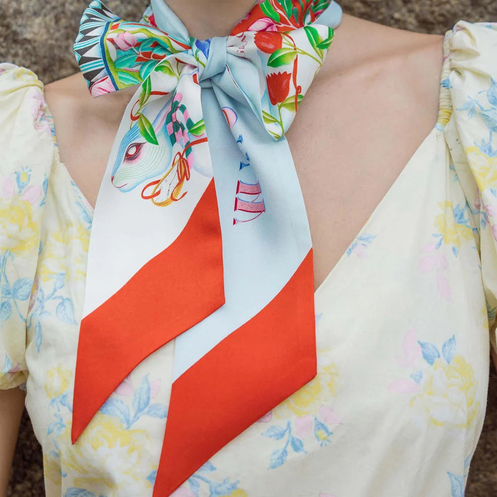 Wanderer’s Whim Silk Twilly Scarf