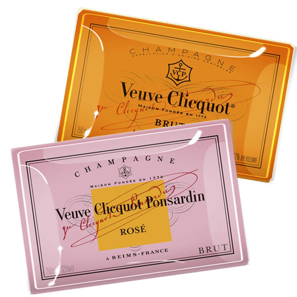 Veuve Clicquot Decoupage Glass Tray