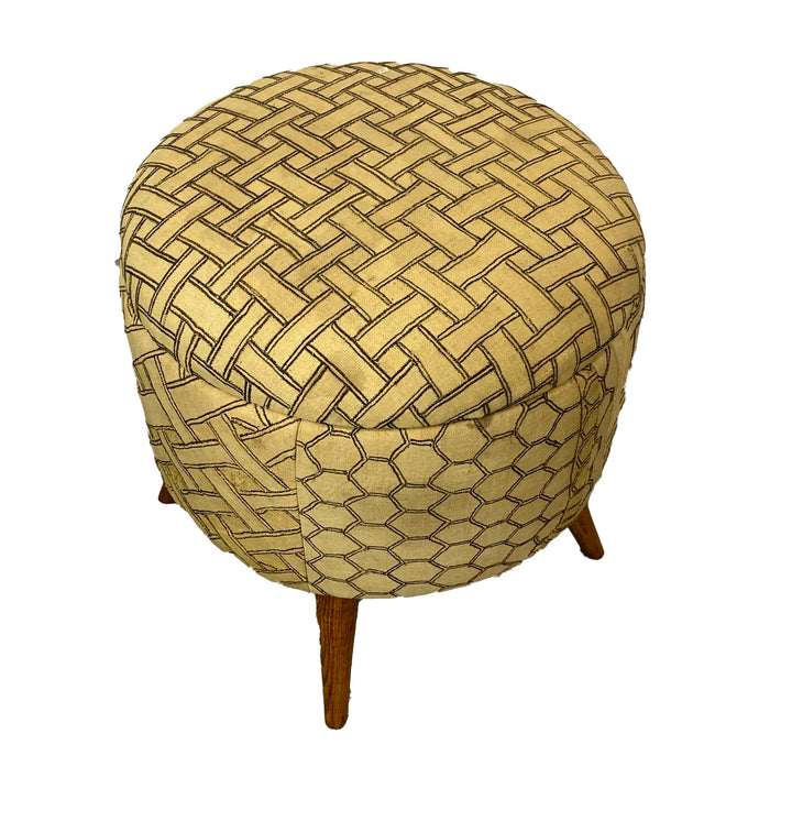 Kuba Cloth Small Ottoman