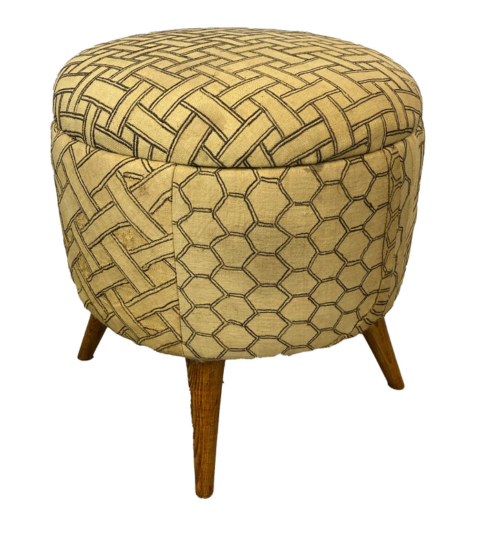 Kuba Cloth Small Ottoman