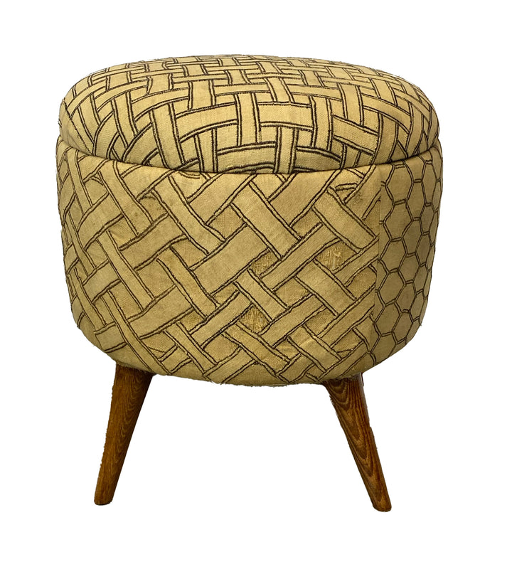 Kuba Cloth Small Ottoman