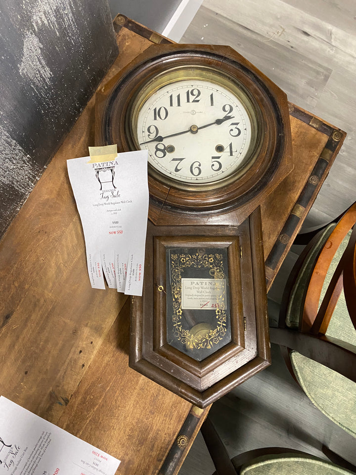 Long Drop World Regulator Wall Clock
