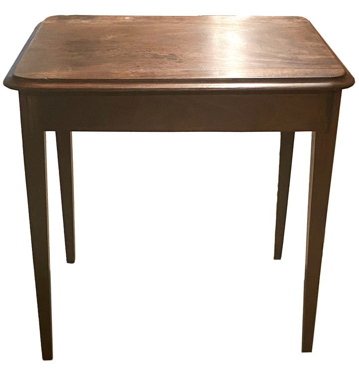 Mid-Century Vernacular Walnut Side Table – Signed