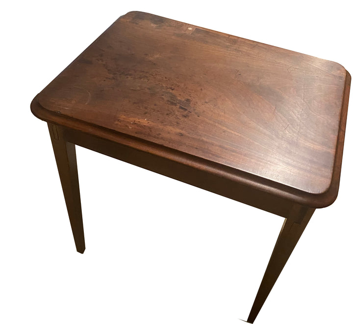 Mid-Century Vernacular Walnut Side Table – Signed