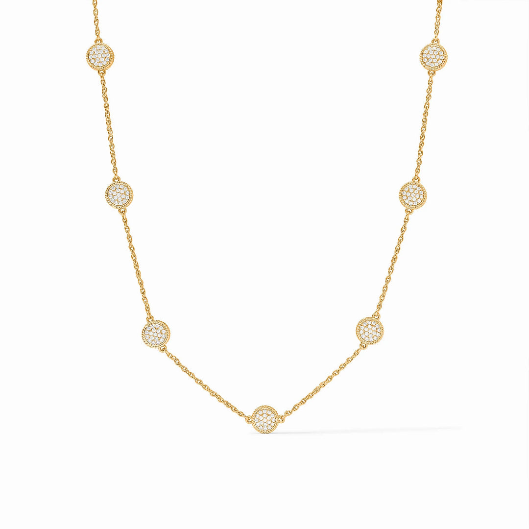 Windsor Delicate Station Necklace -  Pavé  CZ