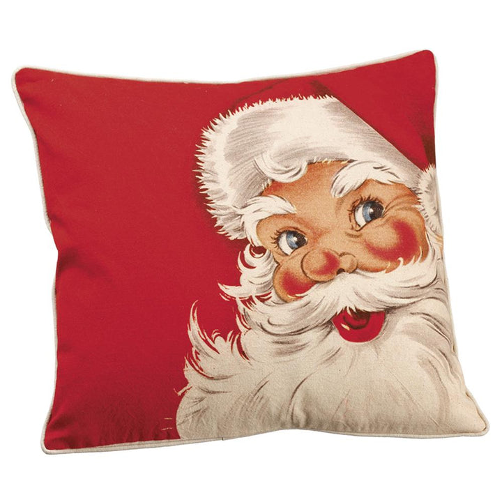 Vintage Santa Pillow – 16" x 16"
