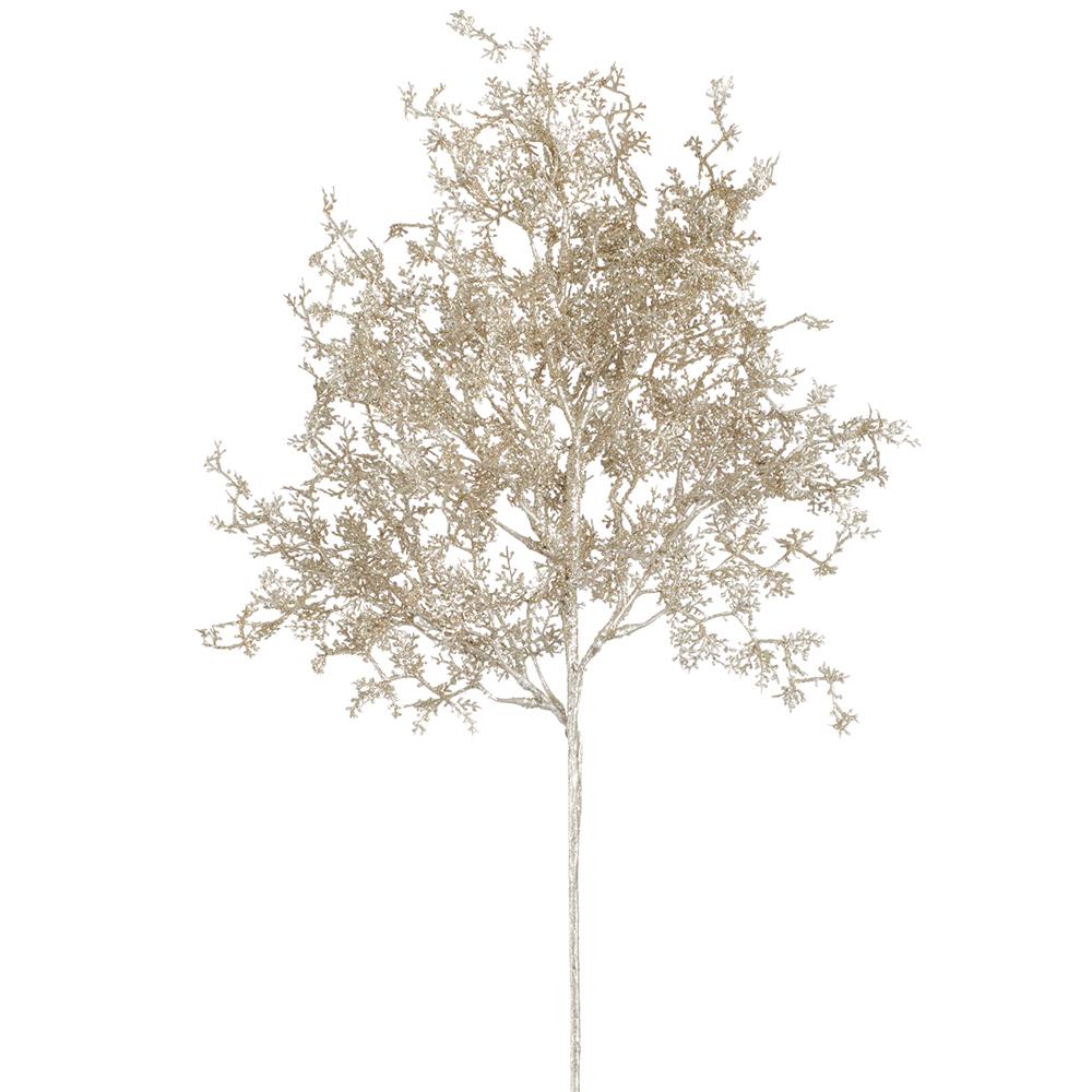 Gold Glittered Cedar Spray