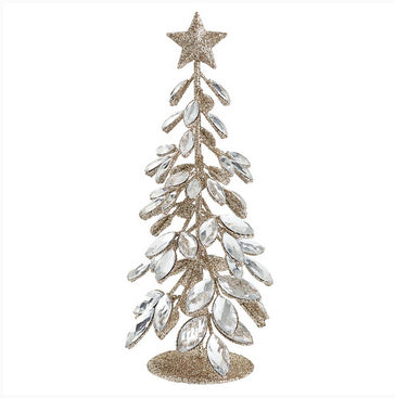 Glitter Rhinestone Tree with Star