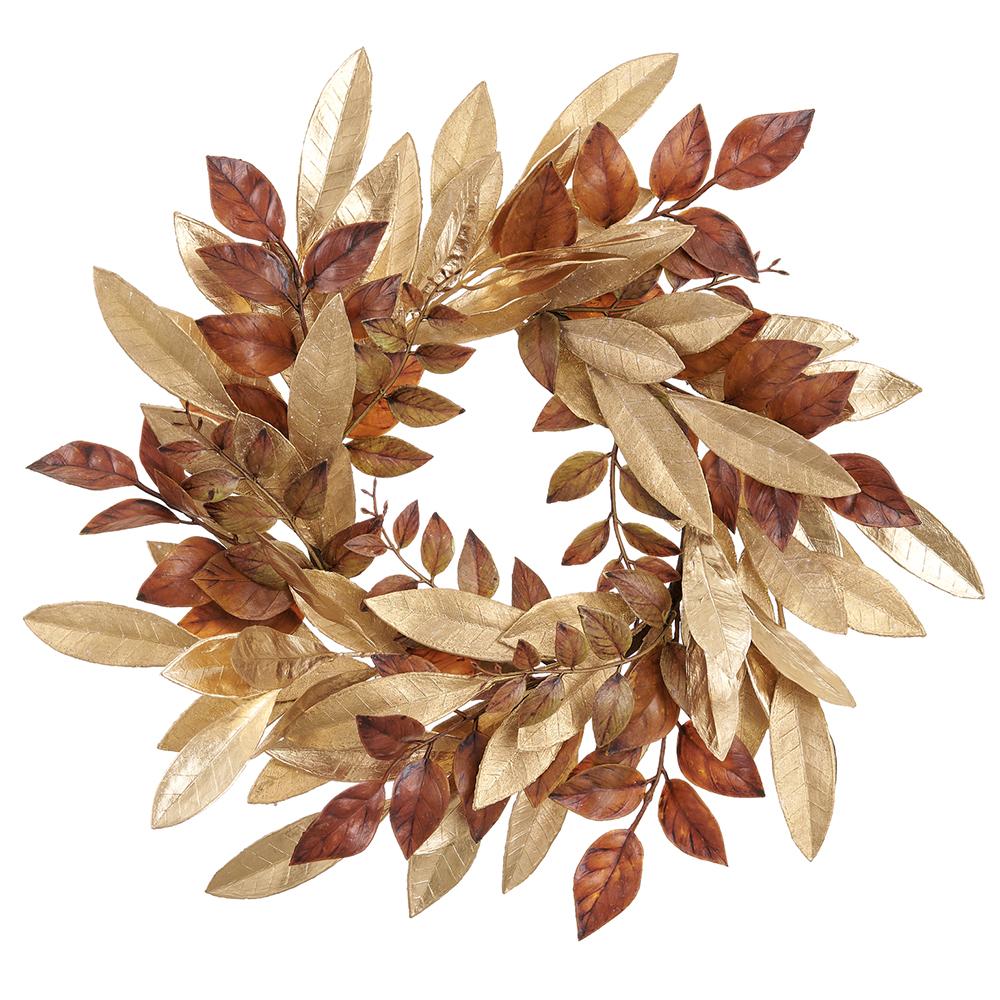 Mixed Bay Leaf Wreath - 16"