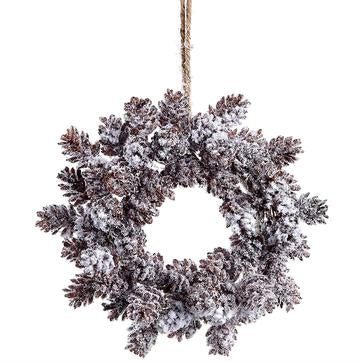 Snowed Pinecone Wreath