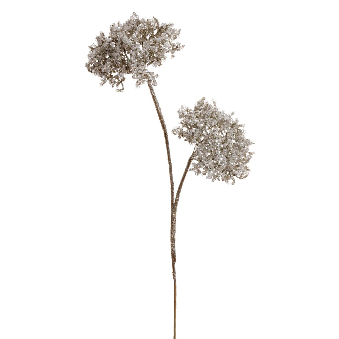 Ice Glitter Queen Anne’s Lace Stem