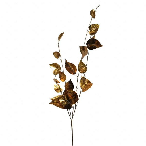 Shiny Gold Ivy Leaf Spray