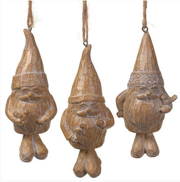 Carved Gnome Ornament