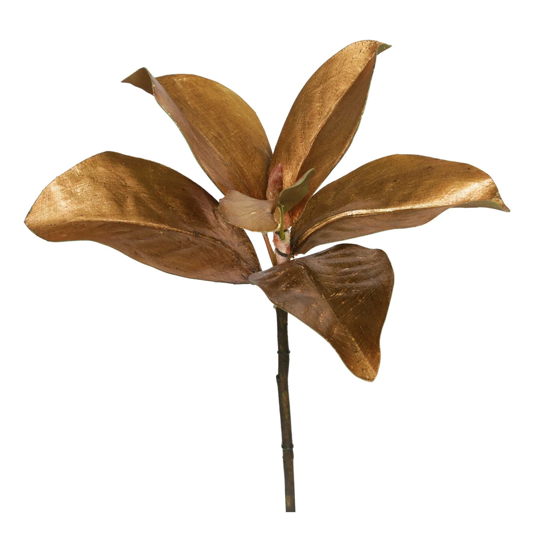 Gold Magnolia Leaf Pick – 14"