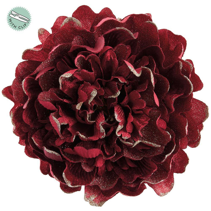 Holiday Peony Clip