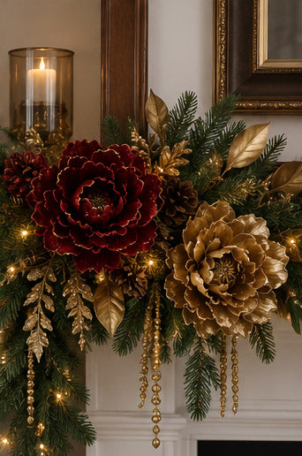 Holiday Peony Clip